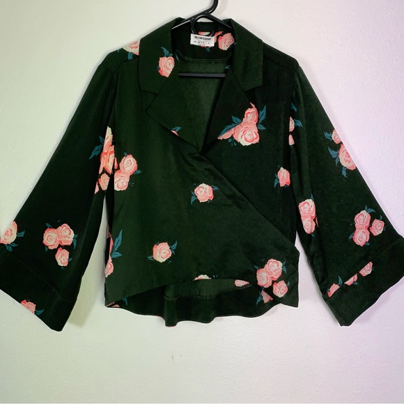 One Teaspoon Floral Wrap Blouse - Picture 2 of 14